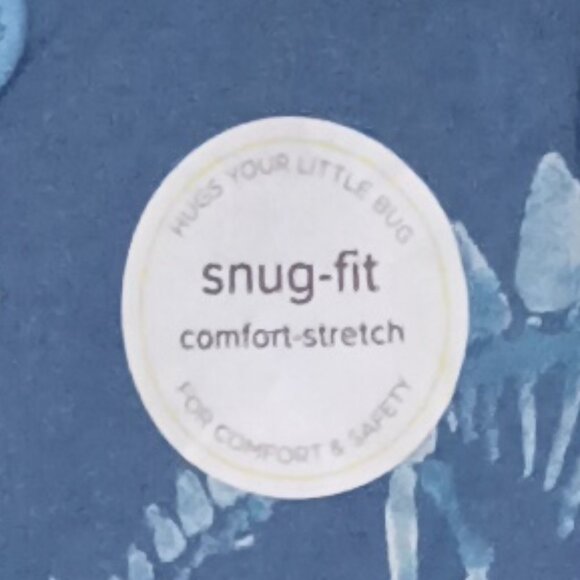 Burt's Bees Baby® Baby Boys' Dinosaur Snug Fit Footed Pajama - Dark Blue 12M - Picture 3 of 10